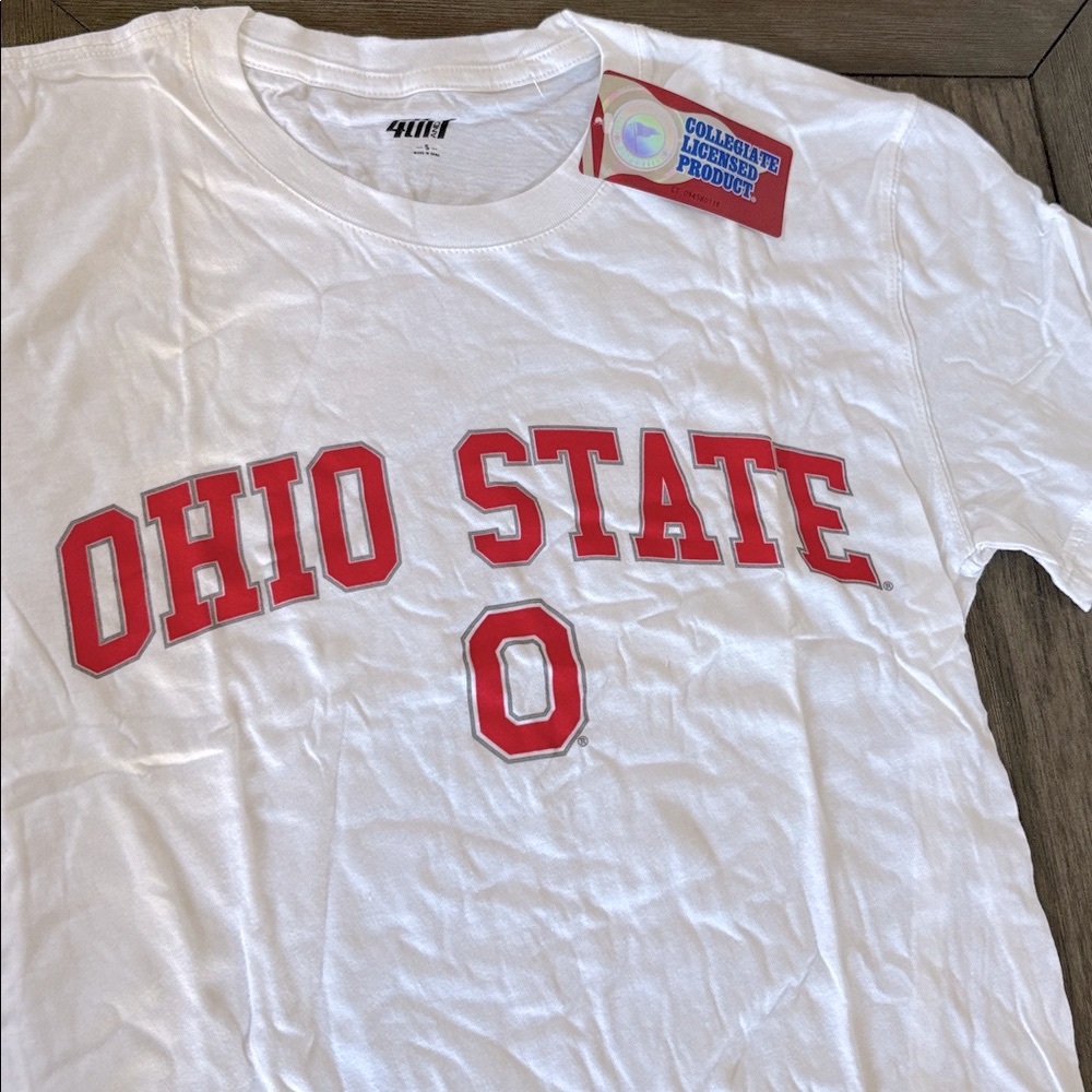 NWT [4th And 1] Ohio State Buckeyes NCAA Arched Block O Tee Adult/Men’s Small - Picture 3 of 10